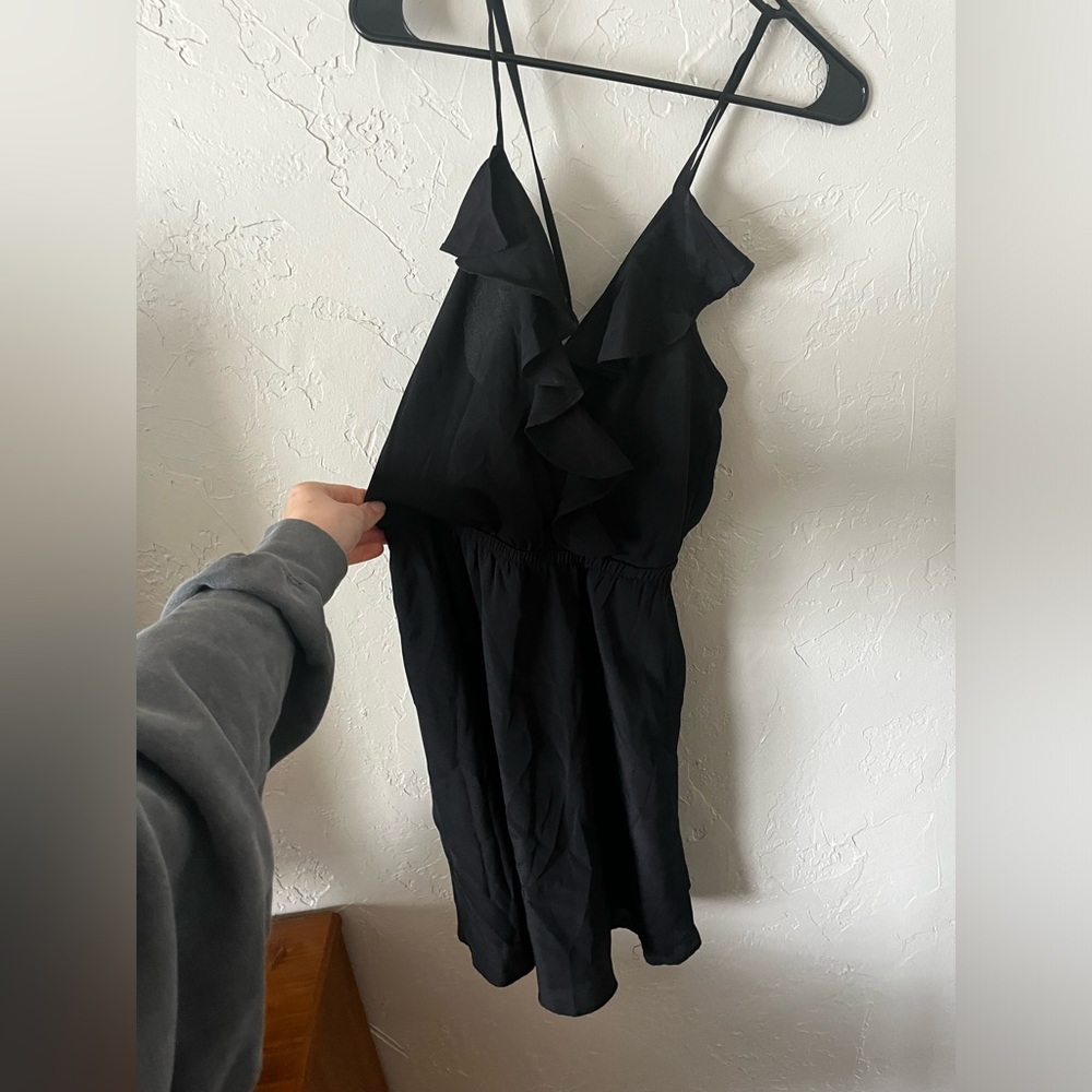 BCBGeneration Black, Ruffled Mini Dress ✨ Size S - Picture 5 of 7